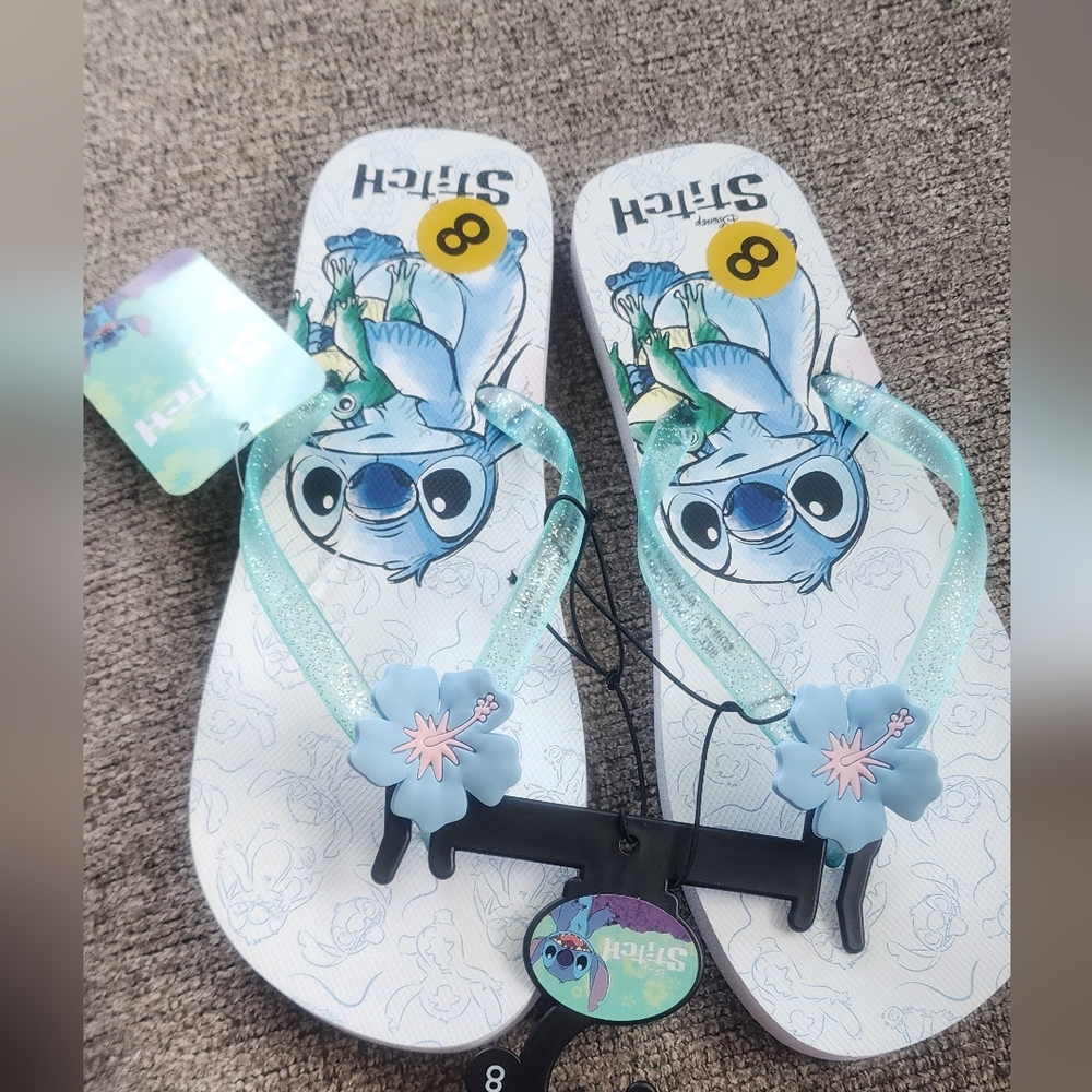 Disney Blue and White Sandals Playful Summer Style